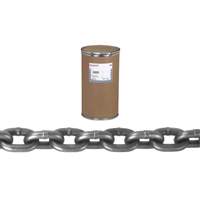System 8 Cam-Alloy Chain, Alloy Steel, 1-1/4" x 60' (18.3 m) L, Grade 80, 72300 lbs. (36.15 tons) Load Capacity UAJ077 | Ontario Packaging