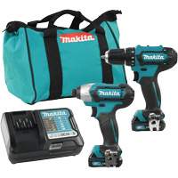 Ensemble de perceuse et tournevis &agrave; chocs sans fils, Lithium-ion, 12 V Ontario Packaging