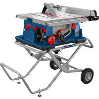 Worksite Table Saw with Gravity-Rise Wheeled Stand, 120 V, 15 A, 3650 RPM UAJ681 | Ontario Packaging