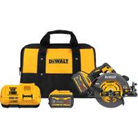 Ensemble scie circulaire sans fil Flexvolt Max** avec frein &eacute;lectrique, 7-1/4", 60 V Ontario Packaging