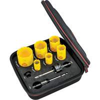 Deep Cut Hole Saw Kit, 9 Pieces Ontario Packaging