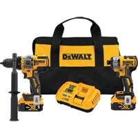 Max* Brushless Cordless Hammer Drill/Driver with Flexvolt Advantage & XR&reg; Impact Driver Kit, Lithium-Ion, 20 V Ontario Packaging