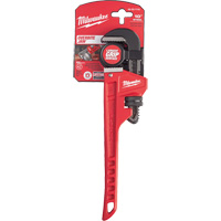 Pipe Wrench, 1-1/2" Jaw Capacity, 10" Long, Powder Coated Finish, Ergonomic Handle Ontario Packaging