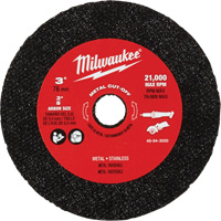 Meule de tronçonnage des m&eacute;taux, 3" x 0,04", Arbre 3/8" Ontario Packaging