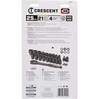 Mechanic's Tool Set, 25 Pcs, 3/8" Drive Size Ontario Packaging