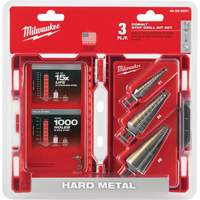 Jeu de forets &eacute;tag&eacute;s, 3 morceaux, Acier rapide au cobalt Ontario Packaging