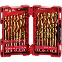 Jeu de forets Shockwave Red Helix, 29 morceaux, Titane Ontario Packaging