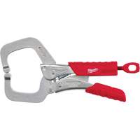 Torque Lock™ Locking Pliers with Regular Jaws & Grip, 6" Length, C-Clamp UAU136 | Ontario Packaging