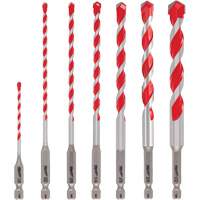 Grand jeu de forets pour perceuse &agrave; percussion Shockwave, 7 morceaux, Carbure Ontario Packaging