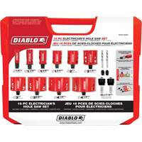 Electrician's Bi-Metal Hole Saw Set, 16 Pieces Ontario Packaging