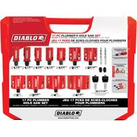 Plumber's Bi-Metal Hole Saw Set, 17 Pieces Ontario Packaging