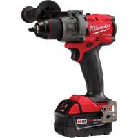 M18 Fuel Drill/Driver Kit, Lithium-Ion, 18 V, 1/2" Chuck, 1400 in-lbs Torque Ontario Packaging