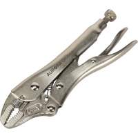 Locking Pliers with Wire Cutter, 5" Length, Curved Jaw UAV664 | Ontario Packaging