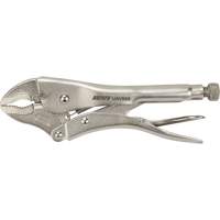 Locking Pliers with Wire Cutter, 10" Length, Curved Jaw UAV666 | Ontario Packaging
