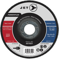 A60T PowerPlus Cut-Off Wheel, 4-1/2" x 3/64", 7/8" Arbor, Type 27, 13300 RPM Ontario Packaging