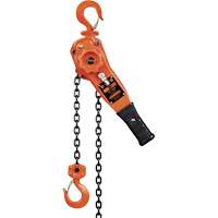 KLP Series Lever Chain Hoists, 5' Lift, 1500 lbs. (0.75 tons) Capacity, Steel Chain UAW095 | Ontario Packaging