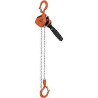 KLP Series Lever Chain Hoists, 5' Lift, 500 lbs. (0.25 tons) Capacity, Steel Chain UAW102 | Ontario Packaging
