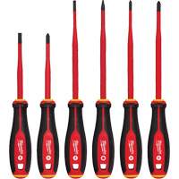 Insulated Slim Tip Screwdriver Set, 6 Pcs., Magnetic UAX179 | Ontario Packaging
