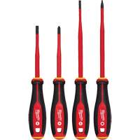 Insulated Slim Tip Screwdriver Set, 4 Pcs., Magnetic UAX181 | Ontario Packaging