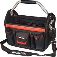 Porte-outils de 14" &agrave; dessus ouvert, Polyester balistique, Noir/Rouge Ontario Packaging