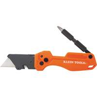 Folding Utility Knife With Driver, 1" Blade, Steel Blade, Plastic Handle UAX406 | Ontario Packaging