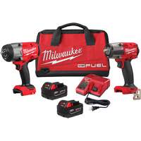 M18 Fuel™ 1/2" HTIW & 3/8" MTIW Automotive Combo Kit, Lithium-Ion, 18 V UAX419 | Ontario Packaging
