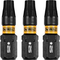 3-Piece FLEXTORQ&reg; Impact Screwdriving Bits, Torx, T-25, 1/4" Drive Ontario Packaging