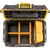 TOUGHSYSTEM<sup>®</sup> 2.0 Deep Compact Toolbox, 15-7/20" W x 10" D x 13-4/5" H, Black/Yellow UAX512 | Ontario Packaging