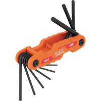 Compact Folding Hex Key Set, 9 Pcs., Imperial UAX547 | Ontario Packaging
