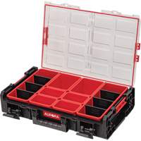 Arx&reg; 2X-Large Organizer with Bins, 23" x 15-1/5" x 6-4/5", Black Ontario Packaging