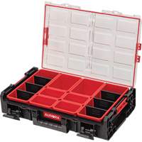 Arx&reg; X-Large Organizer with Short Bins, 23" x 15-1/5" x 5", Black Ontario Packaging