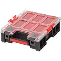 Arx&reg; Medium Tall Organizer with Bins, 10-2/5" x 14-3/10" x 4-1/5", Black Ontario Packaging