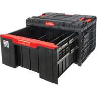 Arx&reg; Single Drawer Toolbox, 11-1/5" W x 18-3/10" D x 9-1/10" H, Black/Red Ontario Packaging