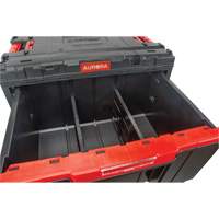 Arx&reg; Single Drawer Toolbox, 11-1/5" W x 18-3/10" D x 9-1/10" H, Black/Red Ontario Packaging