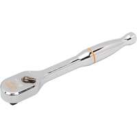 120XP Full Polish Chrome Teardrop Ratchet, 1/4" Drive, Ergonomic Handle Ontario Packaging