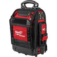 Sac &agrave; dos structur&eacute; PackOut, 9-1/2" lo x 18" la, Noir/Rouge, Polyester Ontario Packaging