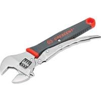 Locking Adjustable Dual Material Wrench, 10" L, 2-18/25" Max Width, Chrome/Polished Ontario Packaging