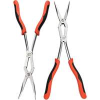 X2 Straight and Bent Long Nose Dual Material Plier Set, 2 Pieces Ontario Packaging