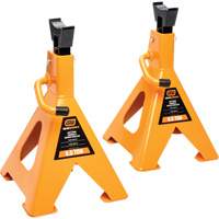Ratcheting Jack Stand, Locking Pin, 6 tons Capacity, 15-3/4" - 24-1/2" H Ontario Packaging