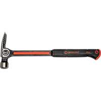 Steel Milled-Face Framing Hammer, 22 oz., Solid Steel Handle, 16" L Ontario Packaging