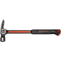 Milled-Face Framing Hammer, 28 oz., Solid Steel Handle, 16" L Ontario Packaging