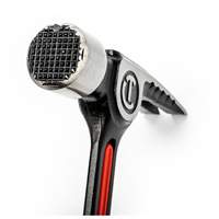 Milled-Face Framing Hammer, 28 oz., Solid Steel Handle, 16" L Ontario Packaging