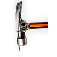 Milled-Face Framing Hammer, 28 oz., Solid Steel Handle, 16" L Ontario Packaging