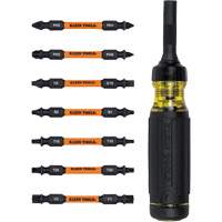 15-in-1 Ratcheting Impact-Rated Multi-Bit Torsion Zone Screwdriver, 9-1/2" L, Cushion Grip Handle Ontario Packaging