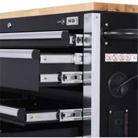 HDRC5212 Armoire mobile de s&eacute;rie HD, 12 tiroirs, 51-1/4" la x 21" p x 40-3/10" h, Noir Ontario Packaging
