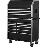 HDCC-4115 HD Series Toolbox Combo, 21-1/2" D x 44-1/5" W x 63-3/10" H, Black Ontario Packaging