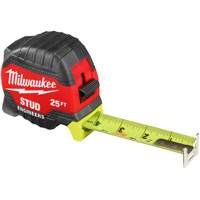 Stud Tape Measure with Engineer's Scale, 1-5/16" x 25' Ontario Packaging