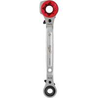 Lineman's 5-in-1 Ratcheting Wrench with Milled Strike Face, 3/4"/1"/1-1/8" Drive, Ergonomic Handle Ontario Packaging