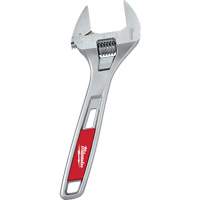 Wide Jaw Adjustable Wrench, 8" L, Chrome Ontario Packaging
