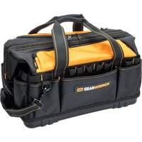 Professional 20" Tool Bag, Nylon, 33 Pockets, Black/Orange Ontario Packaging